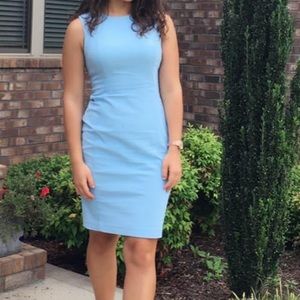 Calvin Klein fitted baby blue dress